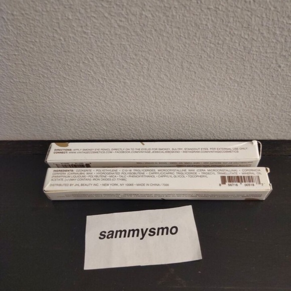Vintage By Jessica Liebeskind, Smokey Eye Pencil Eyeliner, Jet Black x2 - Picture 2 of 3